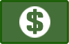 Cash payment logo, a green square icon with a white dollar sign in the center.